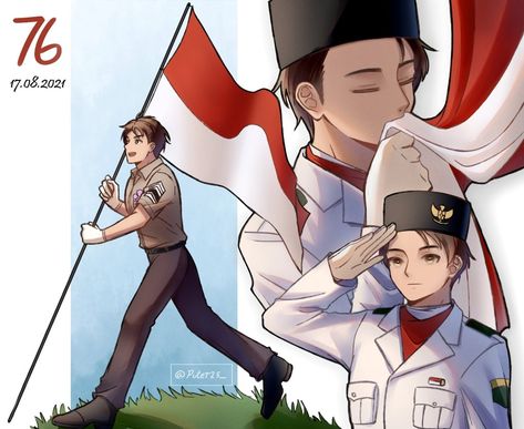 Sejarah Asia, Cats Art Drawing, Drawing Competition, 17 August, Hetalia Characters, Indonesian Art, Interactive Art, World Star, Darling In The Franxx