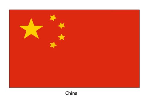 Printable World Flags - China - KidsPressMagazine.com Printable Flags, Alphabet Flash Cards Printable, Zoo Crafts, Chinese Flag, Vip Kid, World Flags, Geography For Kids, Flag Printable, Countries And Flags