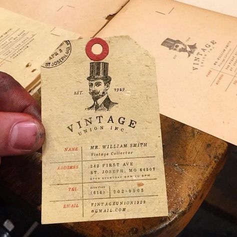 Vintage Hang Tags, Old Vintage Paper, Best Business Cards, Food Business Card, Name Tag Design, Unique Business Cards Design, Vintage Business Cards, Beautiful Business Card, Flyer Design Inspiration