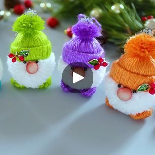 9.3M views · 133K reactions | Funny Yarn Gnomes | yarn | Funny Yarn Gnomes | By MiLena Handmade | Facebook Yarn Gnomes, Crafty Christmas Gifts, Christmas Crafts Diy Projects, Knitted Toys Free Patterns, Christmas Yarn, Paper Flower Decor, Christmas Decorations Diy Outdoor, Christmas Card Crafts, Paper Flowers Craft