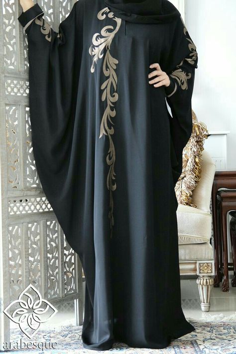 Abaya Designs Dubai, Burkha Designs, Embroidery Abaya, Farasha Abaya, Black Abaya Designs, Abaya Designs Latest, Abaya Fashion Dubai, Abaya Design, Hijab Designs