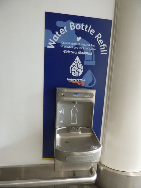 Water Bottle Filling Station, Refill Station, Water Factory, Branded Water Bottle, Vertical Garden Design, Drinking Fountains, Water Station, Filling Station, Cup Ideas