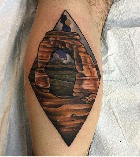 Fresh Delicate Arch tattoo from Dmugg at Red Lotus in Lansdale PA Delicate Arch Tattoo, Arches Tattoo, Utah Tattoo Ideas, Arch Tattoo, Utah Tattoo, Back Arch, Tattoo For Boyfriend, Delicate Arch, Red Lotus