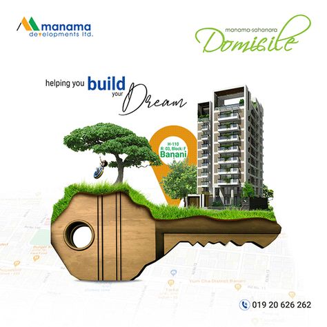 Manama Developments Ltd on Behance Social Advertising Design, Real Estate Banner, Inmobiliaria Ideas, Creative Post, Real Estate Advertising, Real Estate Marketing Design, Real Estate Ads, Desain Editorial, Social Media Advertising Design