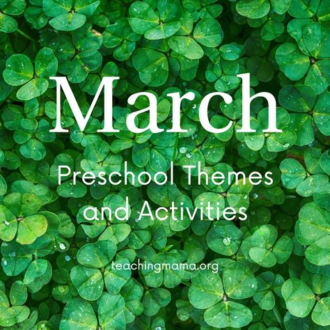 March Preschool Themes and Activities - Teaching Mama March Themes For Toddlers, March Toddler Activities, March Preschool Themes, Spring Science Activities, March Preschool, Preschool Calendar, Spring Science, Sun Crafts, Teaching Mama