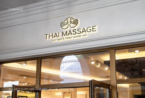 Thai Massage Logo Template Preview - GraphicRiver Massage Shop Design, Spa Logo Design, Massage Logo, Spa Logo, Wellness Business, Body Spa, Thai Massage, Ad Logo, Massage Room