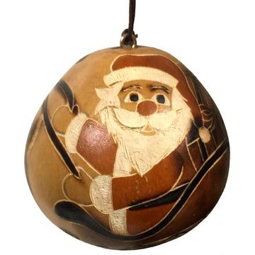 Gourd Christmas, Coastal Party, Gourd Carving, Real Life Mermaids, Tagua Nuts, Reindeer Ornaments, White Beard, Painted Ornaments, Gourd Art