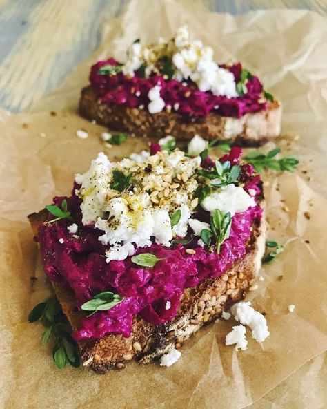 Beet Tahini, Red Beet Salad, Microgreen Recipes, Red Beets Salad, Beets Salad, Morning Snacks, Beet And Goat Cheese, Beet Salad Recipes, Hummus Dip