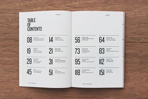 Betype - Typography & Lettering Inspiration: Image Editorial Design Layouts, Contents Page Design, Table Of Contents Design, Architecture Portfolio Layout, Contents Layout, Logos Retro, Architecture Portfolio Design, Buch Design, Page Layout Design