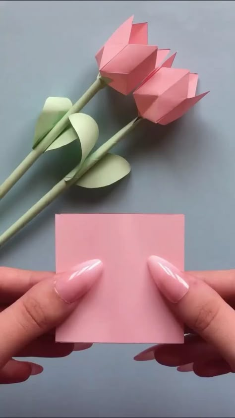 Flower Making Ideas Paper, How To Make Flower With Paper, How To Make A Flower Out Of Paper, Make A Flower With Paper, How To Make Origami Flowers, Easy Craft Ideas With Paper, How To Make Flowers With Paper, How To Make Paper Flowers Easy, How To Make A Paper Flower