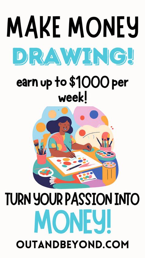 Fun And Easy Work From Home Jobs For Creative People, get paid to draw Easy Work From Home Jobs, Draw Cartoons, Draw Anime, Jobs For Teens, Easy Work, American Greetings, Making Money Online, Creative People, Blue Mountain