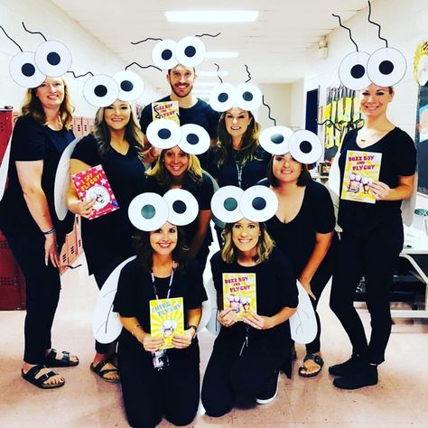 Fly Costume, Teacher Halloween Costumes, Teacher Costumes, Book Character Costumes, Fly Guy, Book Week Costume, Teachers Diy, Teacher Halloween, Group Ideas