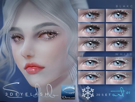 S-Club ts4 3D EYELASHES F SNOW Sims 4 Eye Colors, Sims 4 Eye Cc, Sims 4 Cc Cosmetics, Monster High Sims 4, Ts4 Traits, Sims 4 Fairy Cc, Sims 4 Shop, Sims 4 Occult Cc, Sims 4 Eyelashes