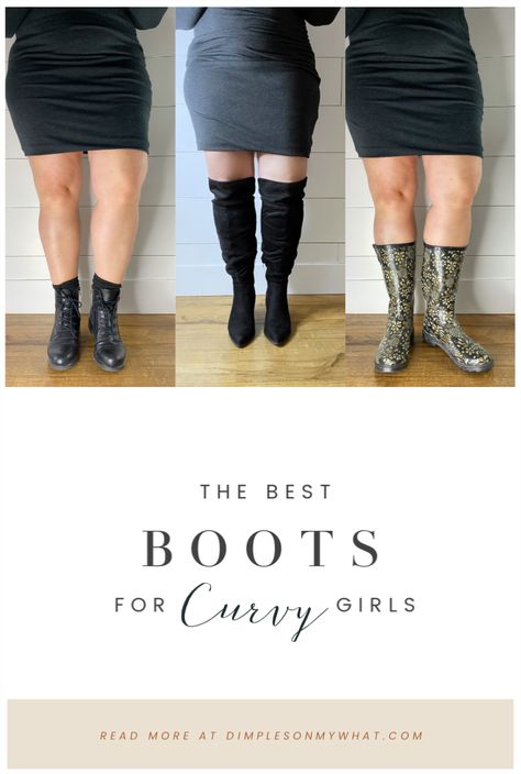 best boots for curvy women, wide calf boot, plus size wide calf boots, wide calf over the knee boots, plus size fashion tips Boots For Thick Thighs, Outfits For Big Calves, Cowgirl Boots For Thick Calves, Big Calves Boots, Shoes For Big Calves, Big Calves Women Fashion, Boots For Thick Calves, Boots For Big Calves, How To Wear Cowgirl Boots