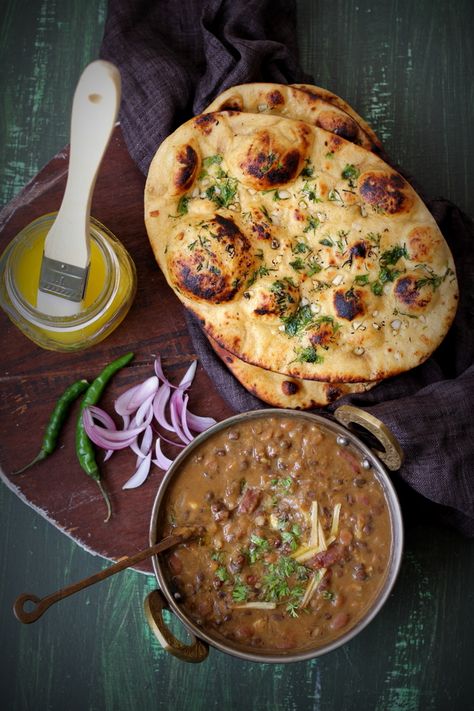 Dal Makhani | IndianSimmer | Bloglovin’ Indian Food Photography, Dal Makhani, Indian Cookbook, Garlic Naan, Lentil Stew, Desi Food, India Food, Indian Street Food, Indian Snack Recipes