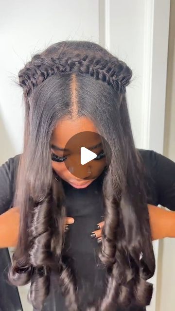 Half Up Half Down With French Braid, Half Up Half Down With Butterfly Braid, Quick Weave With Butterfly Braid, Butterfly Braid Quick Weave, Butterfly Braid Half Up Half Down, Butterfly Braid Crown, Quickweave Bodywave, Butterfly Crown Braid On Wig, Half Up Half Down Quick Weave With Bangs