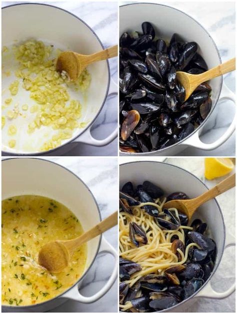 Pasta In White Wine Sauce, Mussels Recipe Pasta, Mussels Pasta, Valentines Day Recipes, Healthy Seafood Dishes, Parsley Tea, Main Entrees, Mussels Recipe, Healthiest Seafood