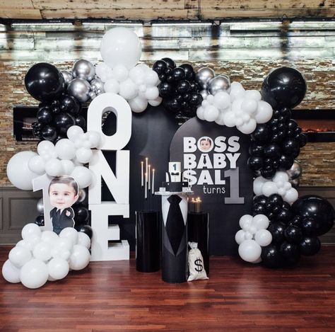 Black Boss Baby Birthday Party Boy, Balloons Valentines Day, Valentines Day Balloons, Γενέθλια Mickey Mouse, Balloons Graduation, Baby Birthday Party Theme, Baby Boy Birthday Cake, Birthday Party Balloons