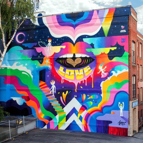 MURALS! — JASON NAYLOR Jason Naylor, Creative Department, Bakery Decor, Animation Illustration, Nyc Artist, 3d Street Art, Cafe Art, Pow Wow, Mural Wall Art