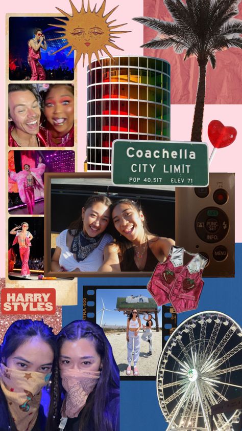 coachella weekend 2 💌🍒 #harrystyles #moodboard #collage #hslot #aesthetic #coachella #red Hslot Aesthetic, Coachella Tickets, Coachella Aesthetic, Coachella Weekend 2, Makeup Collage, Coachella Makeup, Montage Video, Moodboard Collage, Photoshoot Studio