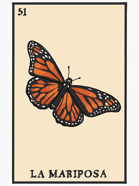 Mexican Restaurant Decor, Loteria Cards, Mexican Culture Art, Dorm Posters, Card Tattoo, Mexican Culture, Butterfly Cards, Mexican Art, Kids Prints