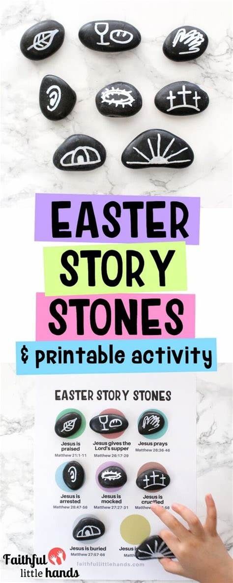 Youth Games Church, Easter Story Stones, Easter Art Projects, Art Projects For Toddlers, Projects For Toddlers, Easter Activities For Toddlers, Christ Centered Easter, Easter Lessons, Easter Sunday School