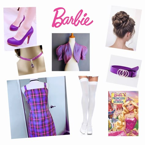 Barbie Princess Charm School Inspired Outfits, Barbie Charm School Outfits, Barbie Princess Inspired Outfits, Raquelle Barbie Inspired Outfits, Barbie Princess Charm School Delancy, Princess Charm School Delancy, Barbie Princess Charm School, Disney Princess Inspired Outfits, Barbie Cosplay