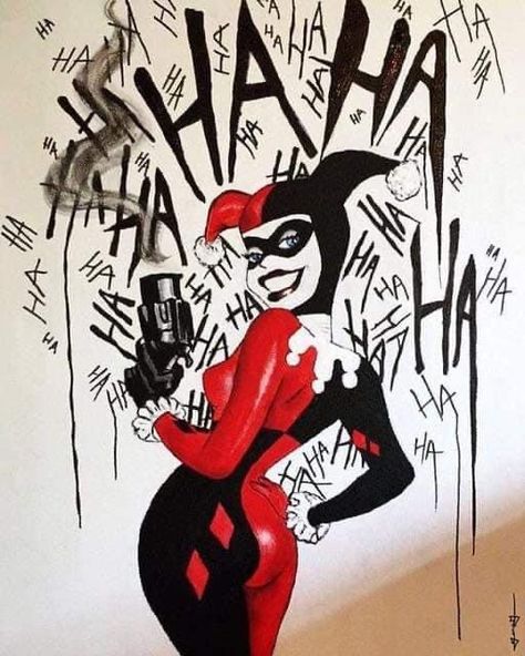 Harley Quinn Painting, Harley Quinn Tattoo, Queen Drawing, Harley Quinn Drawing, Harley Quinn Artwork, Arte Grunge, Harley Quinn Comic, Quality Quotes, Harley Quinn Art