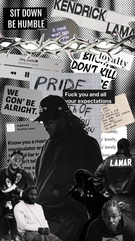 Kendrick Lamar Collage Wallpaper, Kdot Kendrick Lamar, Duckworth Kendrick Lamar, Aesthetic Hiphop Wallpaper, Kendrick Lamar Collage, Kendrick Lamar Wallpapers Iphone, Kendrick Lamar Quotes, Hiphop Wallpapers, Kendrick Concert