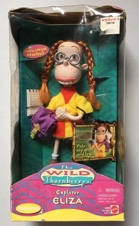 My older sister had this Eliza Thornberry doll! 😊 Eliza Thornberry, Wild Thornberrys, Nostalgia Toys, 2000s Toys, The Wild Thornberrys, Childhood Memories 90s, Nickelodeon 90s, Roblox Games, Simpler Times