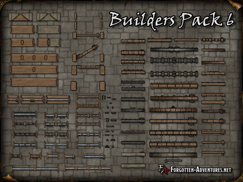 Dnd Map Assets Free, Tavern Basement Dnd Map, Dnd Assets, Ttrpg Map, D&d Sewer Map, Dungeon Tileset Pixel Art, Window Options, D&d Tavern Map, Map Assets