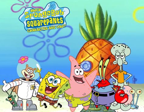 Spongebob squaredpants Spongebob Background Characters, Spongebob Characters Painting, All Spongebob Characters, Spongebob Quiz, Putri Aurora, Spongebob Background, Spongebob Characters, Wallpaper Spongebob, Rugrats Cartoon