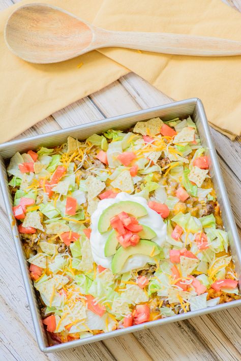 Easy Freeze Ahead Taco Casserole 4-7274 Make Ahead Taco Casserole, Casseroles To Freeze, Easy Healthy Casseroles, Ramadan Meals, Freeze Ahead Meals, Gluten Free Casserole, Casserole To Freeze, Easy Casserole Dishes, Easy Dinner Options