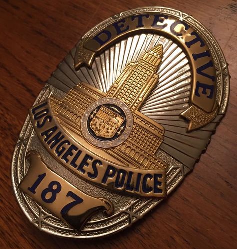 LAPD Lapd Badge, Lapd Police, Police Badges, Detective Aesthetic, Michael Roberts, Federal Agent, Police Patches, Police Badge, Laura Ashley