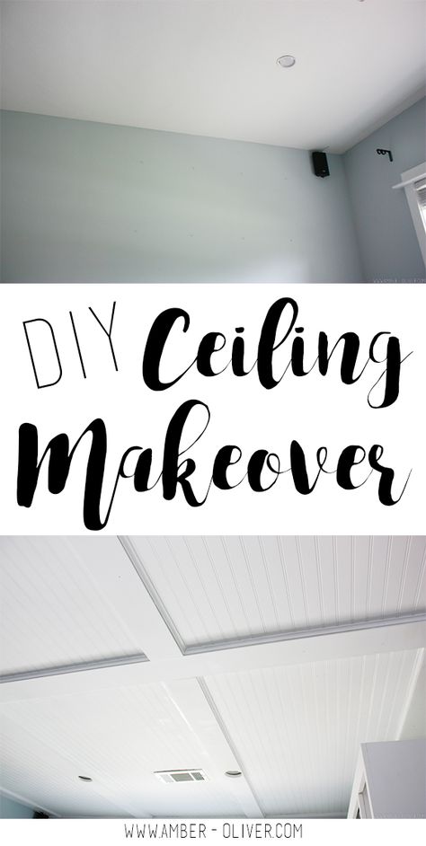 Diy Ceiling Makeover, Diy Ceilings, Ceiling Makeover, Covering Popcorn Ceiling, Beadboard Ceiling, Popcorn Ceiling, Wall Diy, Cute Dorm Rooms, Diy Ceiling