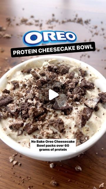 108K views · 7.4K likes | Joe Duff - The Diet Chef on Instagram: "This no bake Oreo Cheesecake bowl packs over 60 grams of protein, takes less than 15 minutes to make, and is so sooo good!! Here’s how to make it…  Ingredients:  1 Cup (225g) non-fat greek yogurt Heaping 1/3 cup (84g) Low fat cream cheese (I did half fat free and half low fat) 1 Scoop (30g) vanilla whey casein protein powder 1/4 Cup 0 calorie sweetener I used Swerve 1/2 (12g) Package sugar free instant cheesecake pudding mix 2 Crushed up sugar free Oreos I used @eatsundays (or use Oreo thins) Nice pinch of salt  Shoutout to @michaelkory for the Inspo on this one.  Macros for the ENTIRE BOWL: 505 calories, 61g protein, 35g carbs, 17g fat  Enjoy :)  #cheesecake #nobakecheesecake #highprotein #highproteinrecipes #highproteinrec 60 Grams Of Protein, Sugar Free Oreos, High Protein Cheesecake, Oreo Thins, No Bake Oreo Cheesecake, Protein Cheesecake, Sugar Free Cheesecake, High Protein Desserts, Casein Protein