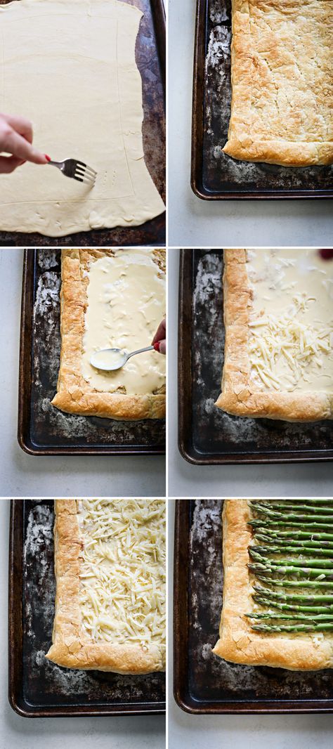 Gruyere Puff Pastry, Asparagus Tart Recipes Puff Pastries, Asparagus Gruyere Tart With Balsamic Glaze, Asparagus And Cheese Tart, Asparagus And Gruyere Quiche, Asparagus Tart Puff Pastries, Asparagus Prosciutto Puff Pastry Tart, Asparagus Puff Pastry, Asparagus Gruyere Tart