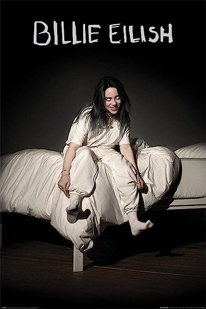 Billie Eilish Poster, Scary Eyes, Poster Room, Poster Bed, White Eyes, Cover Artwork, Trends International, Steve Mcqueen, Music Covers