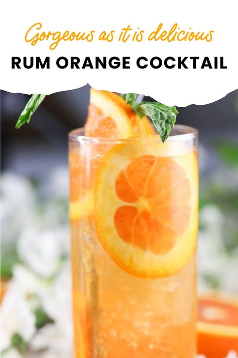 Orange Bitters Recipe, Bitters Cocktail Recipes, Orange Crush Drink, Orange Crush Cocktail, Liqueur Drinks, Flavored Rum, Orange Cocktail, Rum Recipes, Orange Cocktails