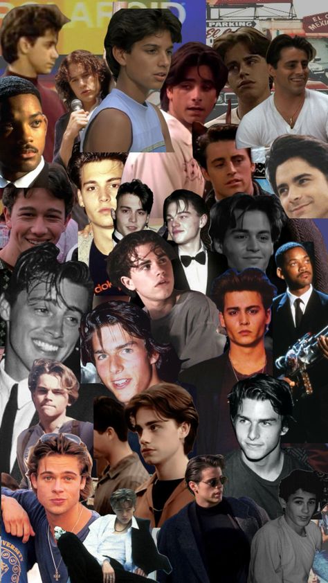 #90s boys 90s Heartthrobs Guys, 90s Boys Aesthetic, 90s Celebrities Men, Hot 80s Men, 90s Male Actors, Men In The 90s, 90s Boys Fashion, 90s Mens Hair, Popular 90s Hairstyles