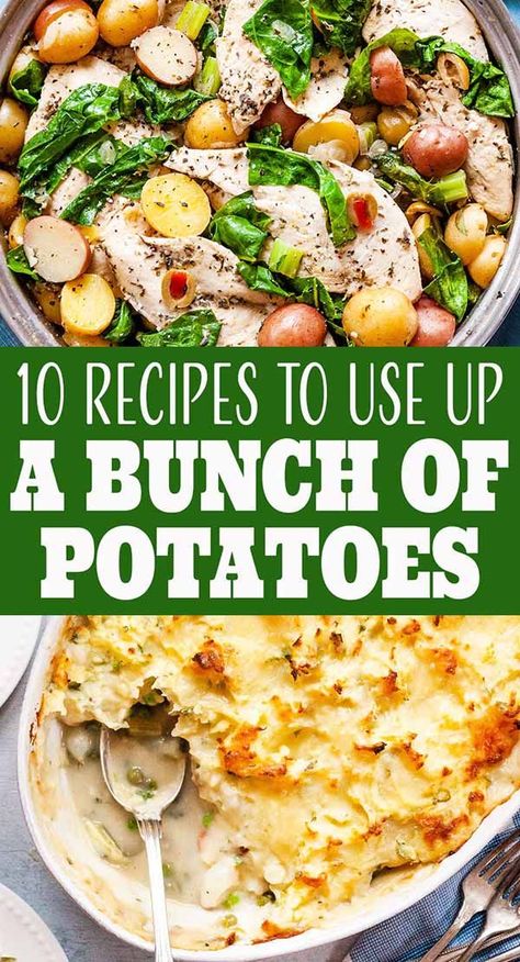 Dinners With Russet Potatoes, Recipe With Russet Potatoes, Use Up Potatoes, Potato Recipes Dinner, Potato Dinner Recipes, Sack Of Potatoes, Potato Recipes Crockpot, Russet Potato Recipes, Easy Scalloped Potatoes Recipe