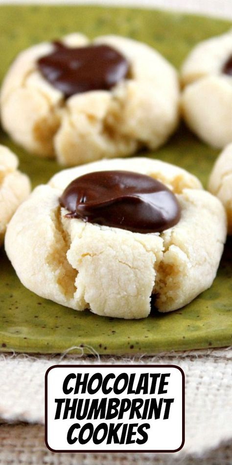 chocolate thumbprint cookies Chocolate Thumbprint Cookies Recipe, Thumbprint Cookies Christmas, Entertainment Recipes, Chocolate Thumbprint Cookies, Thumbprint Cookies Recipe, Buttery Cookies, Thumbprint Cookies, Ring Styles, Health Life