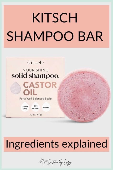 Before You Buy A Kitsch Shampoo Bar - Read This Review! — Sustainably Lazy Castor Oil Shampoo Bar, Kitsch Shampoo Bar, Bar Shampoo And Conditioner, Best Shampoo Bars, Castor Oil Shampoo, Bar Shampoo, Shampoo Bar Recipe, Fragrance Free Shampoo, Solid Shampoo Bar