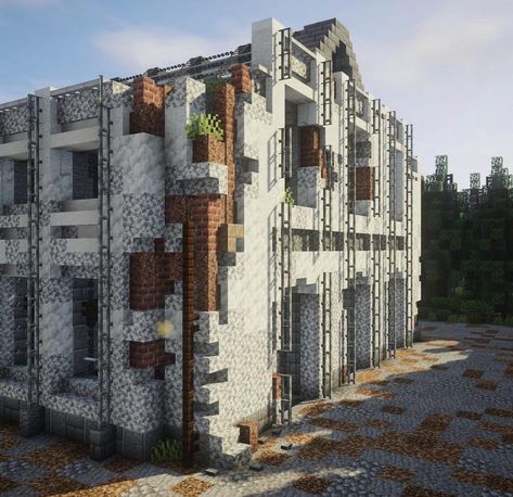 Minecraft Abandoned, Minecraft Rp, Abandoned City, Minecraft Structures, Minecraft Banner Designs, Abandoned Factory, Minecraft Medieval, Minecraft City, Minecraft Plans