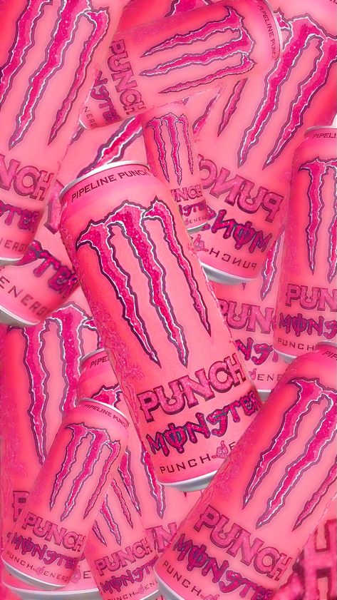 pink // pipeline punch // monster energy // drink // can // aesthetic // iphone // phone // wallpaper // background // alt // alternative // tiktok // tik tok Monster Energy Aesthetic Wallpaper, Monster Energy Wallpapers Aesthetic, Pink Monster Wallpaper, Pink Monster Energy, Alternative Aesthetic Wallpaper, Monster Energy Wallpapers, Pink Monster, Monster Decorations, Money Wallpaper Iphone