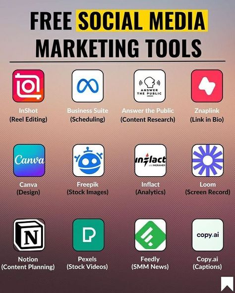 FREE SOCIAL MEDIA MARKETING TOOLS 🤖💬 Analytics Design, Content Creation Tools, Social Media Marketing Tools, Free Social Media, Digital Marketing Business, Learning Websites, Digital Marketing Tools, Marketing Skills, Social Media Tool