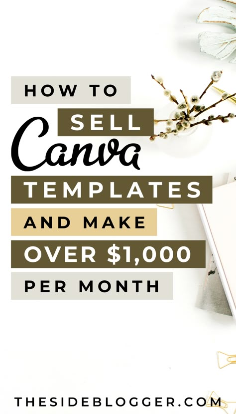 Sell Canva Templates, Ebay Reinstatement, Job Inspiration, Ebook Promotion, Canvas Learning, Money Makers, Blogging Resources, Online Digital, Side Income