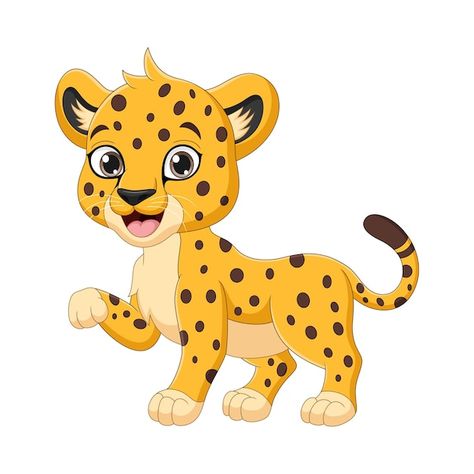 Cartoon Jaguar, Cheetah Cartoon, Cartoon Running, Cheetah Party, Running Illustration, Wild Animals Vector, Safari Kids, Baby Cheetahs, Cat Plants