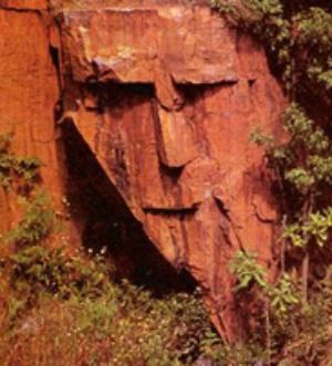 Visit: http://www.all-about-psychology.com/pareidolia-pictures.html to see a great collection of pareidolia (I see faces) pictures. #pareidolia #psychology Rock Face, Natural Rock, Rock Formations, Jolie Photo, Amazing Nature, Natural Wonders, Nature Beauty, Geology, Beautiful World