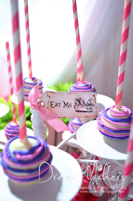 Awesome cake pops at a Alice in Wonderland Quinceañera Party!  See more party ideas at CatchMyParty.com! Nail Art Fun, Quinceañera Party Ideas, Wonderland Party Theme, Wonderland Sweet 16, Candy Eyes, Wonderland Cake, Alice In Wonderland Tea Party Birthday, Alice In Wonderland Cakes, Alice Tea Party